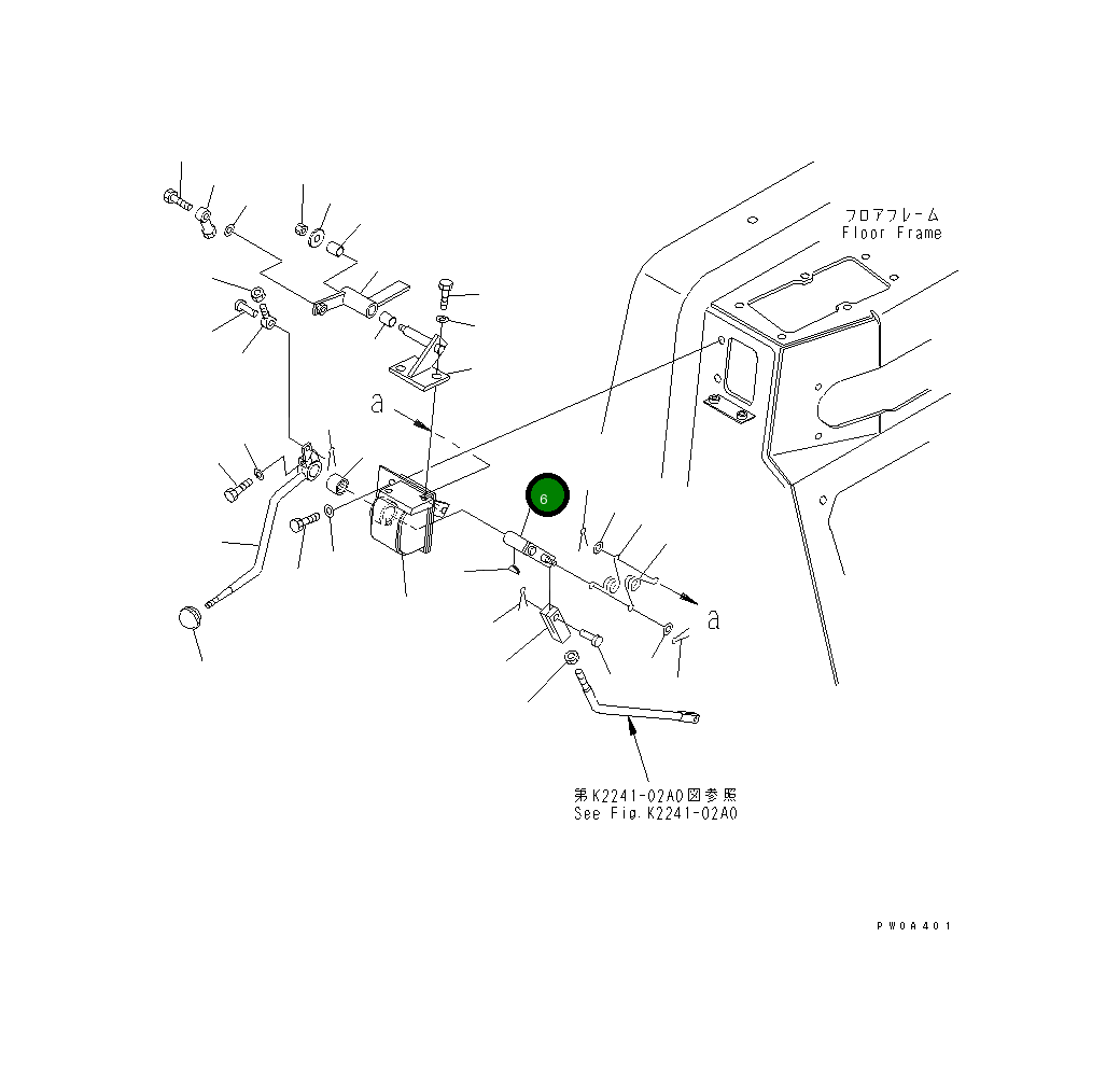 Рычаг 17A-43-25460 Komatsu