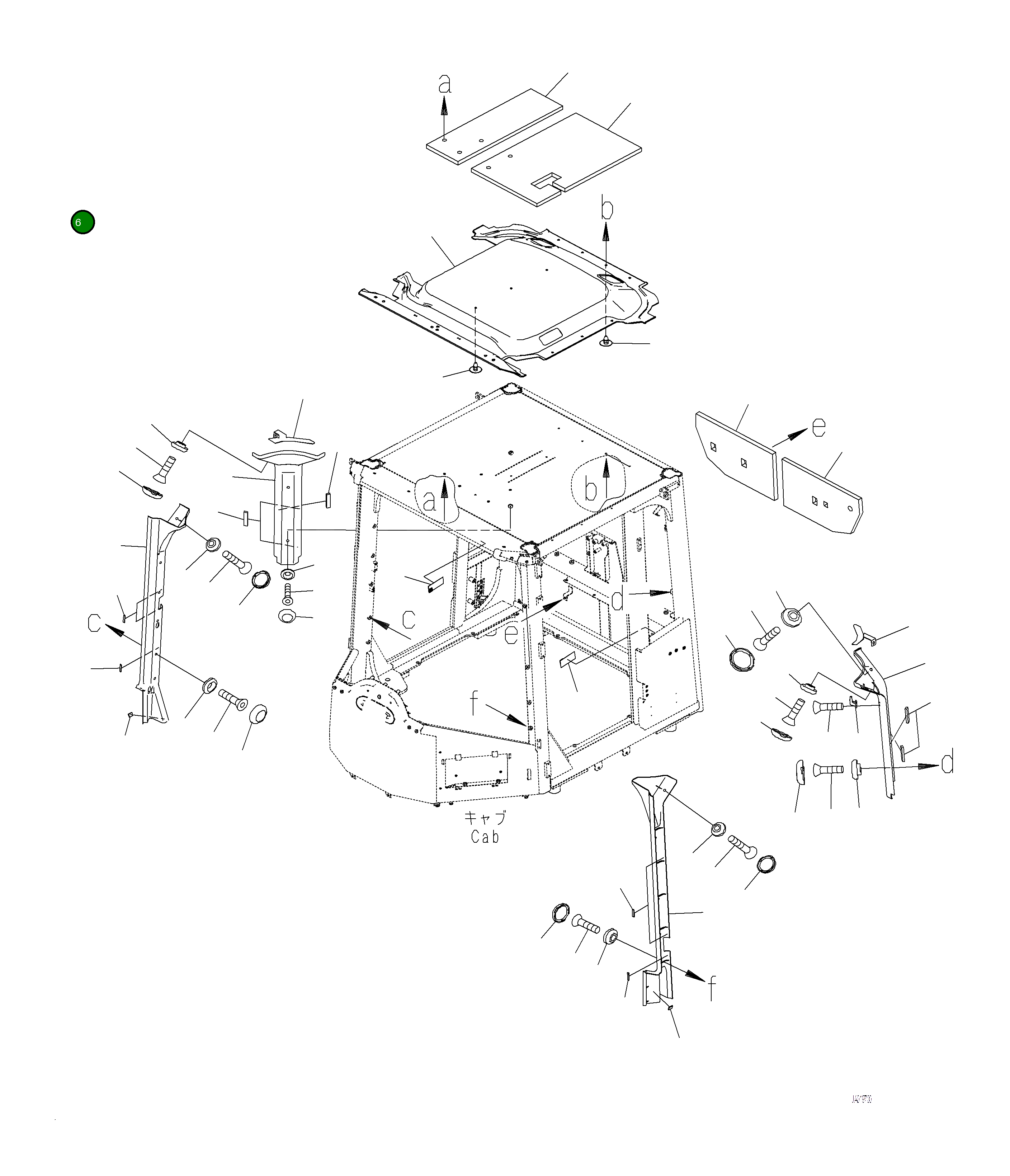 Крышка 423-925-5820  Komatsu