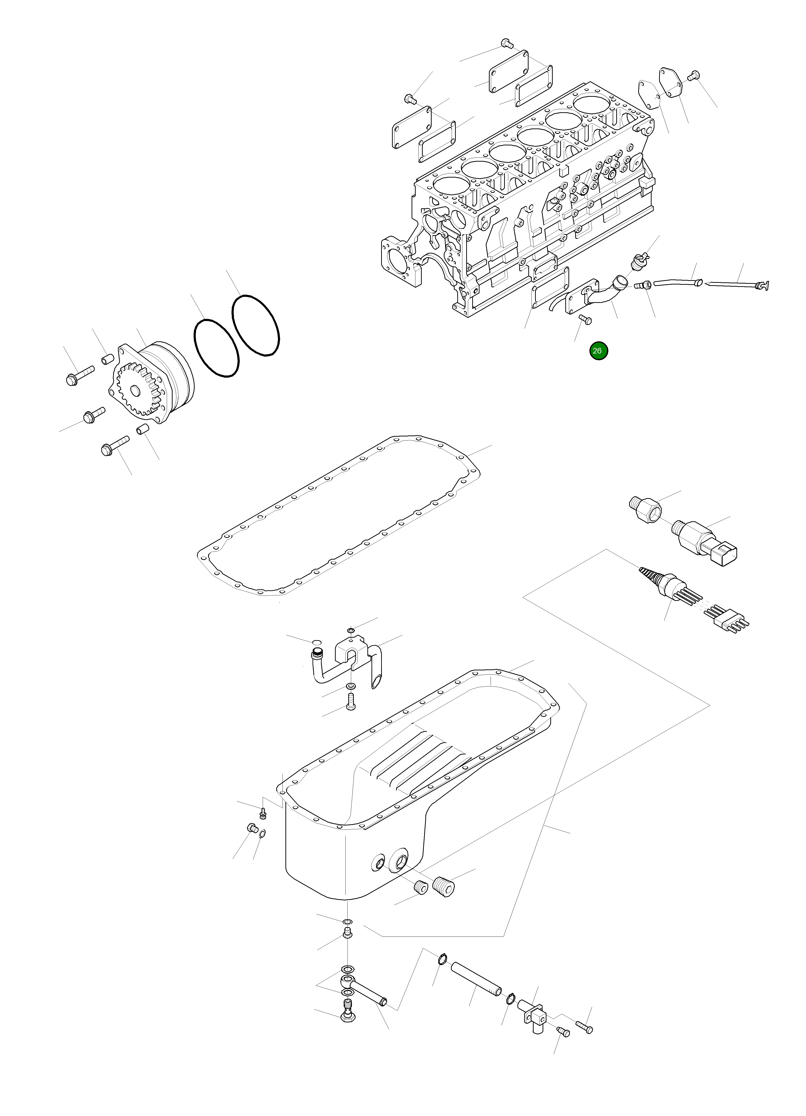 Крышка CU3883833 Komatsu