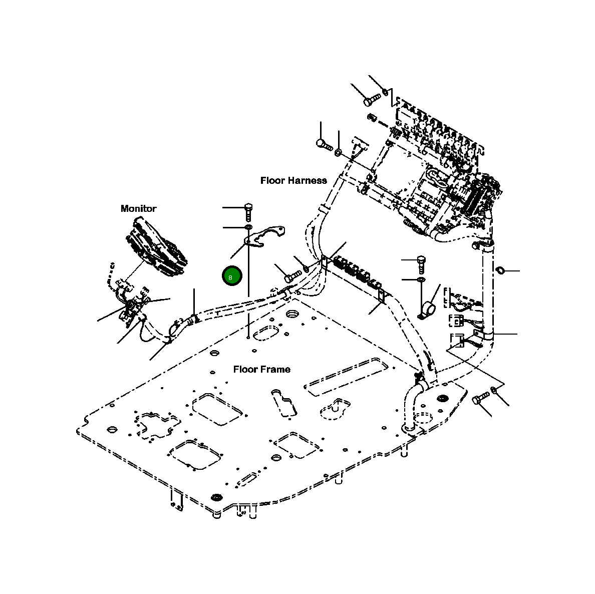 Крышка 22P-53-13241  Komatsu
