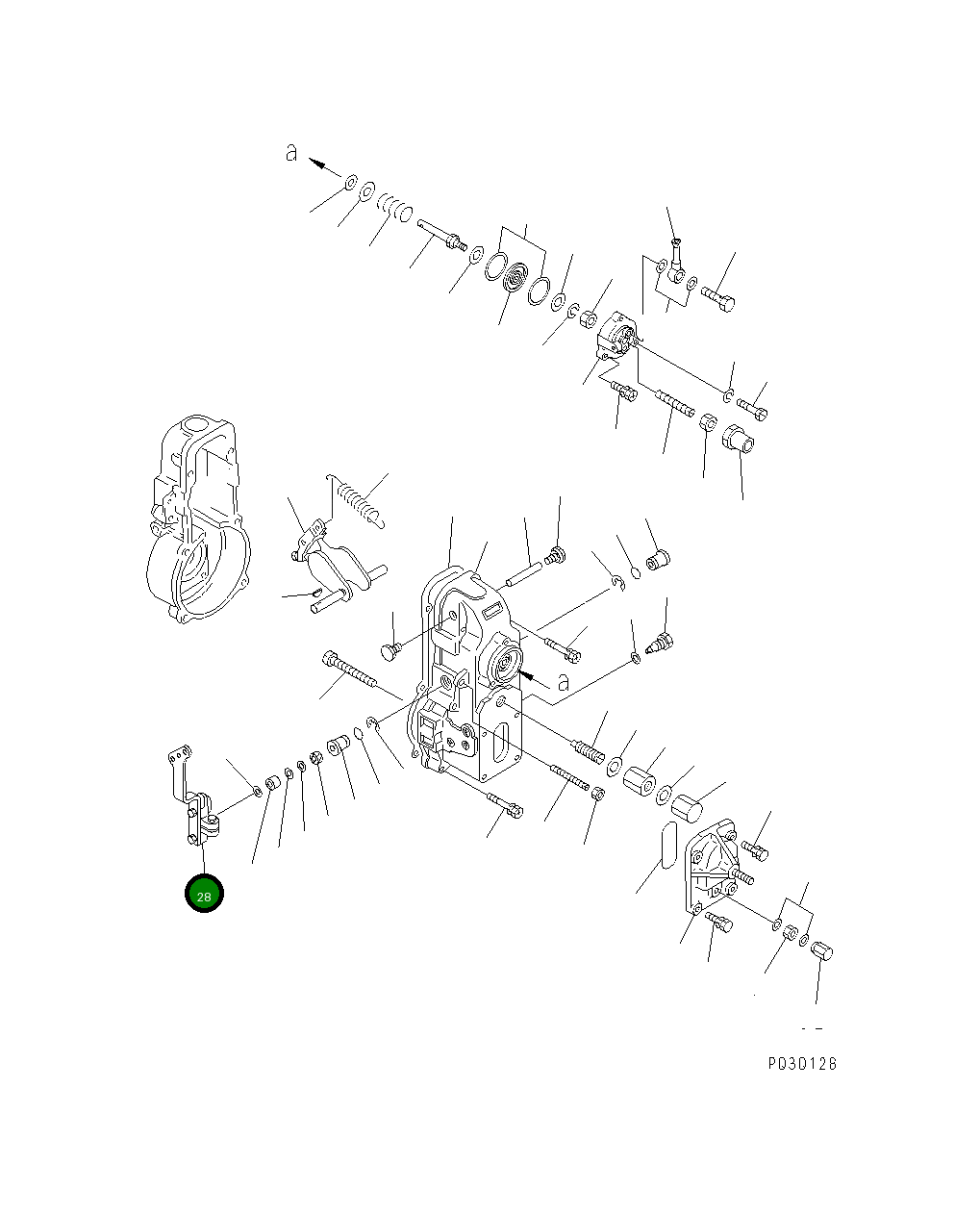 Рычаг DK154343-9220 Komatsu