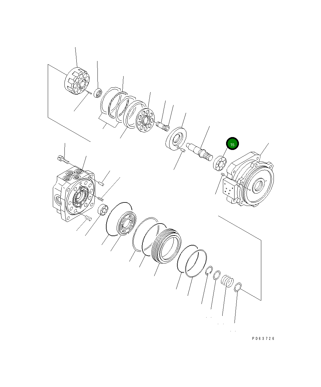 Подшипник FU6004Z Komatsu