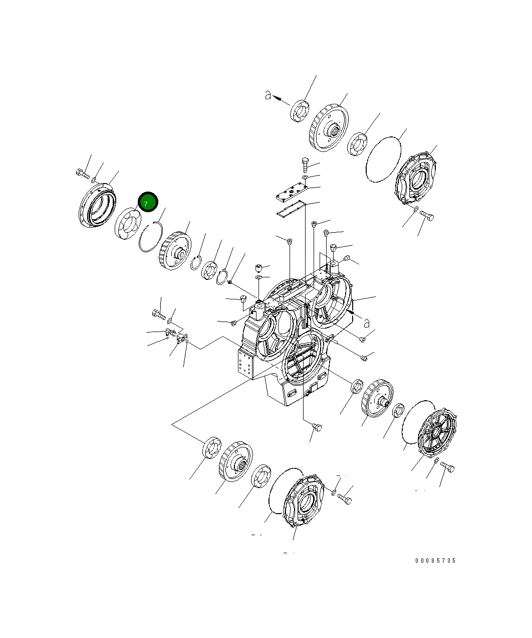 Подшипник 21T-09-31120 Komatsu