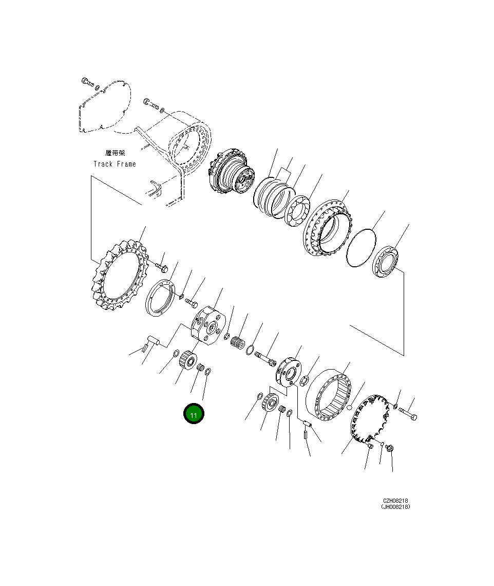 Подшипник 207-27-72210 Komatsu
