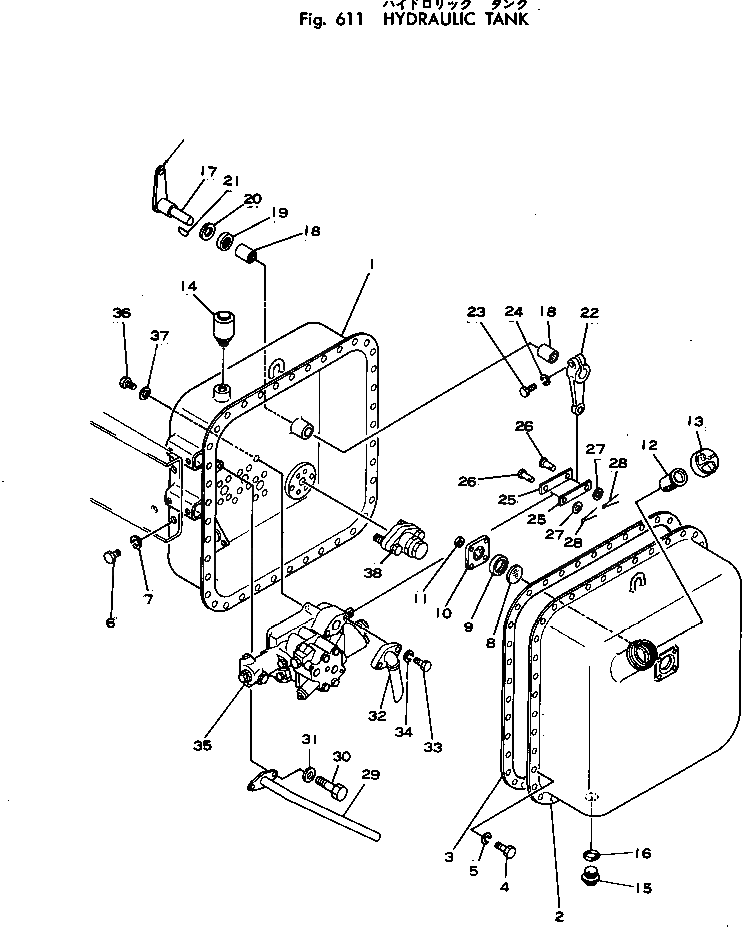 Рычаг 567-60-11131 Komatsu