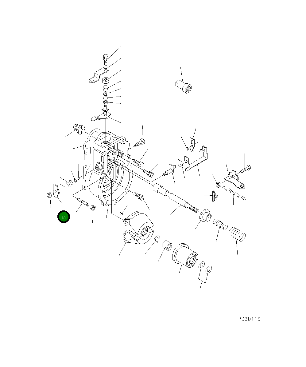 Рычаг DK159242-6601 Komatsu