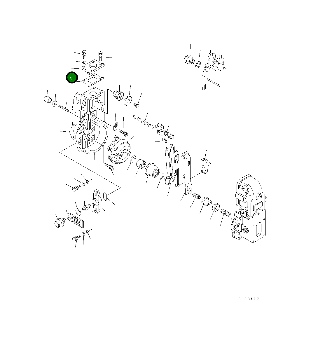 Крышка DK154620-9300  Komatsu