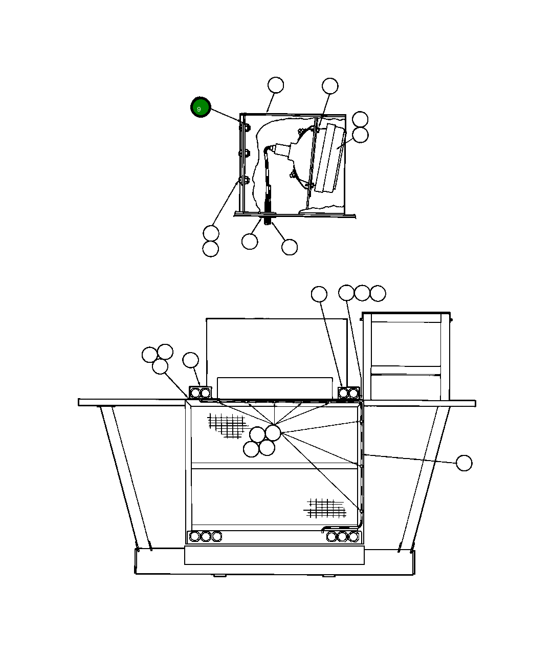 Крышка EB2166 Komatsu