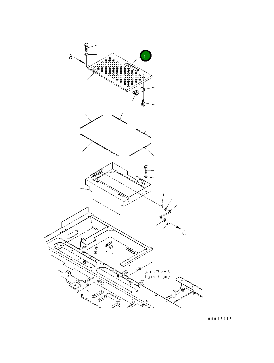 Крышка 8240-54-4342  Komatsu