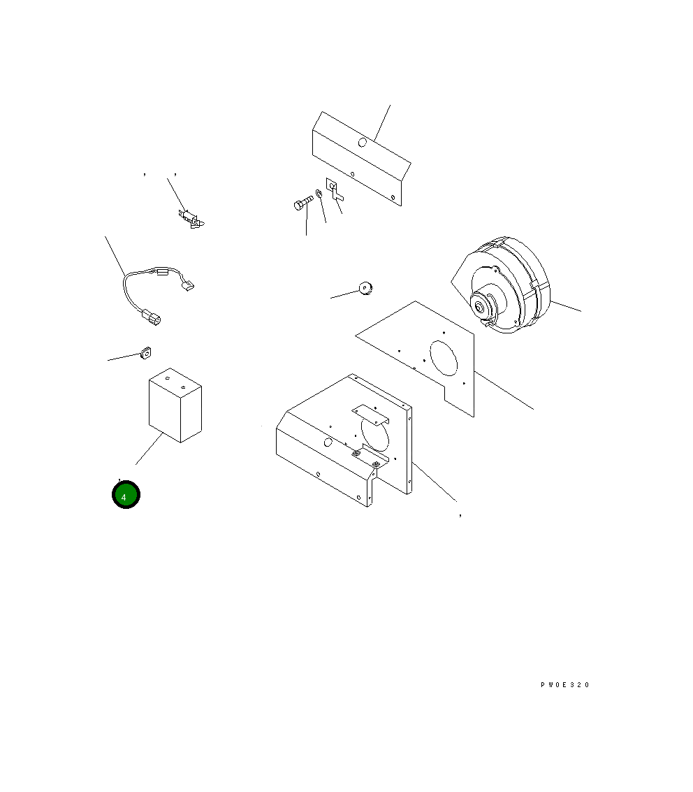 Крышка TW7024-1030 Komatsu