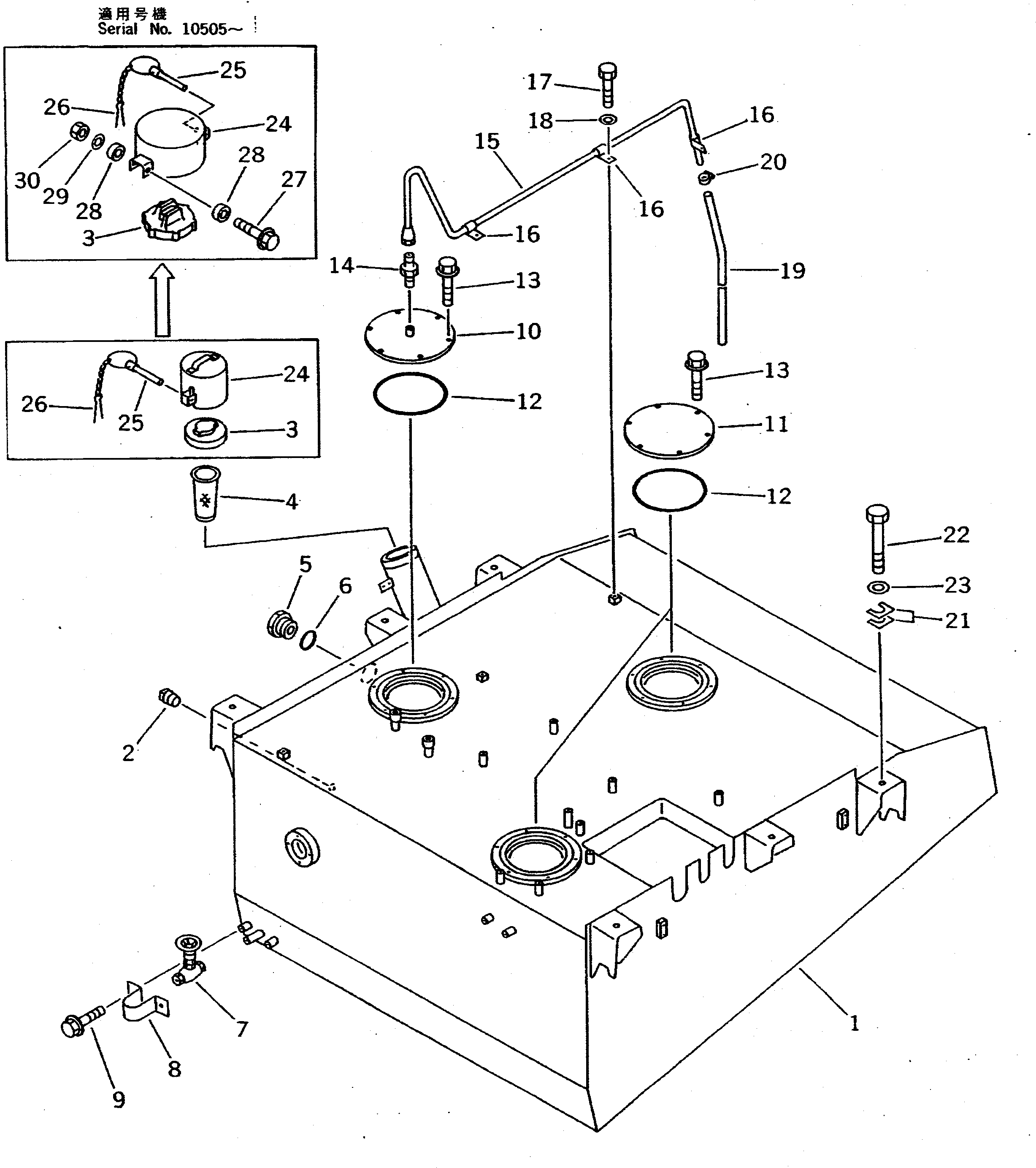 Крышка 427-04-11290  Komatsu