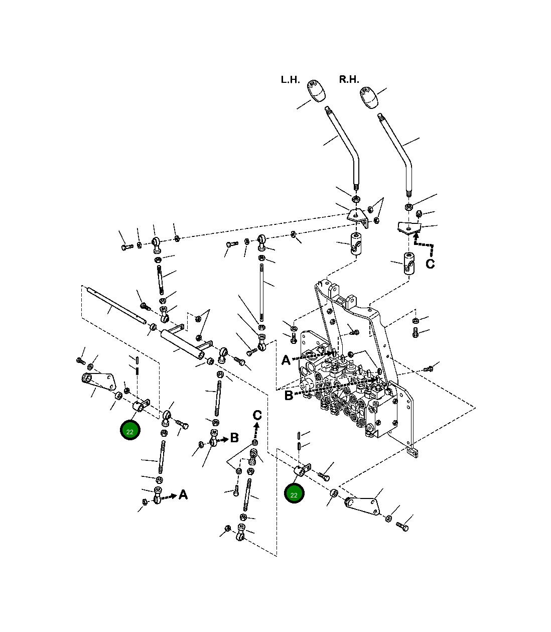 Рычаг 42N-43-15722  Komatsu