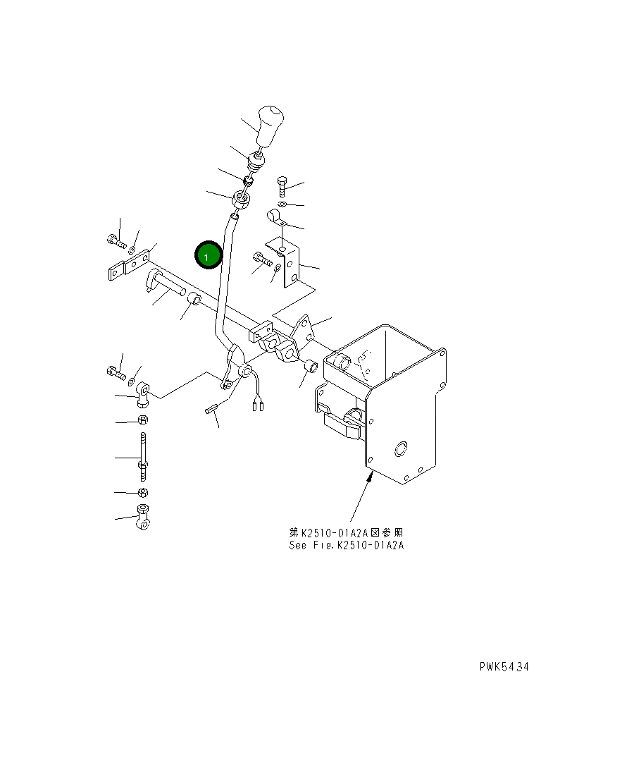 Рычаг 101-865-1282  Komatsu