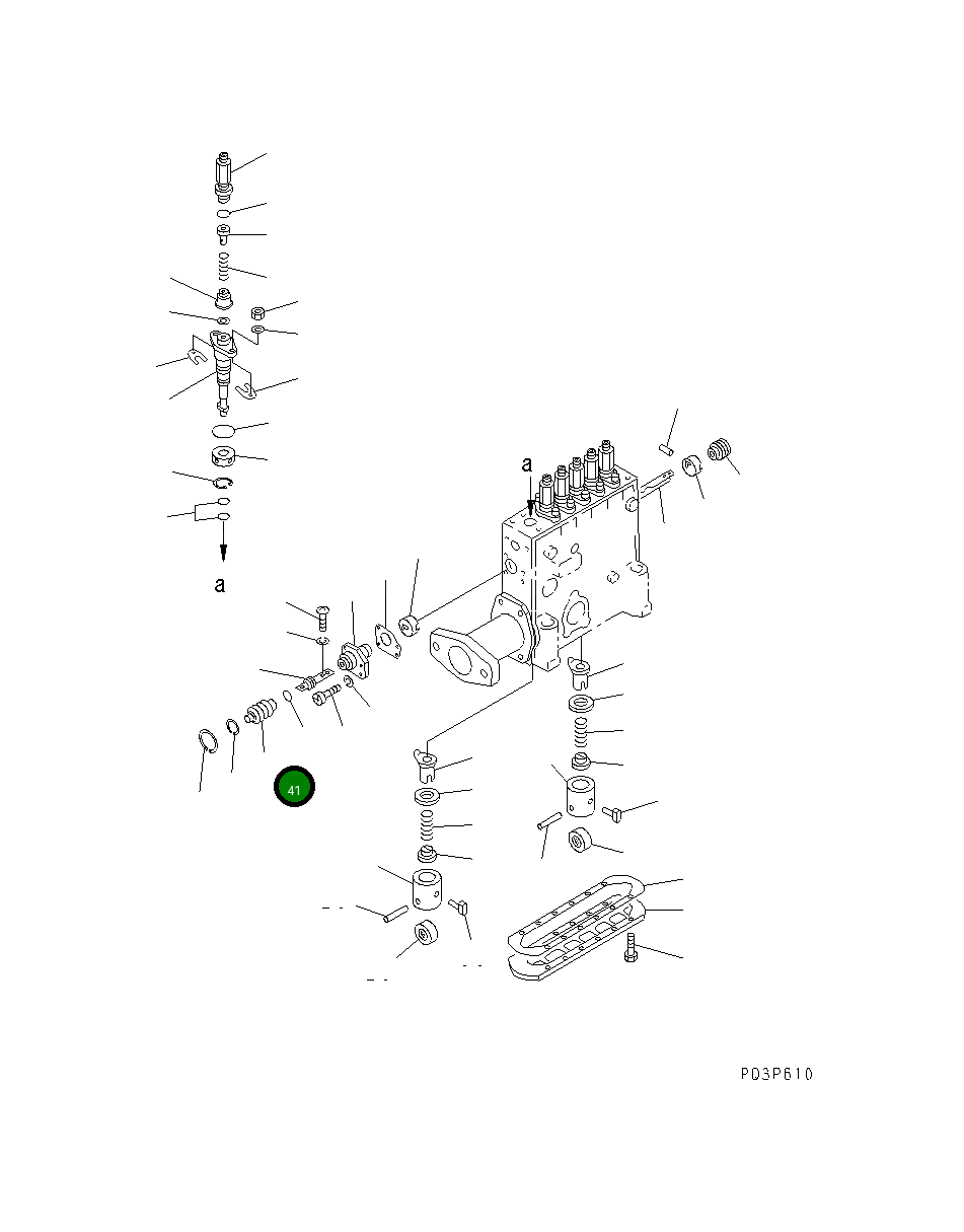 Крышка DK134563-3800 Komatsu