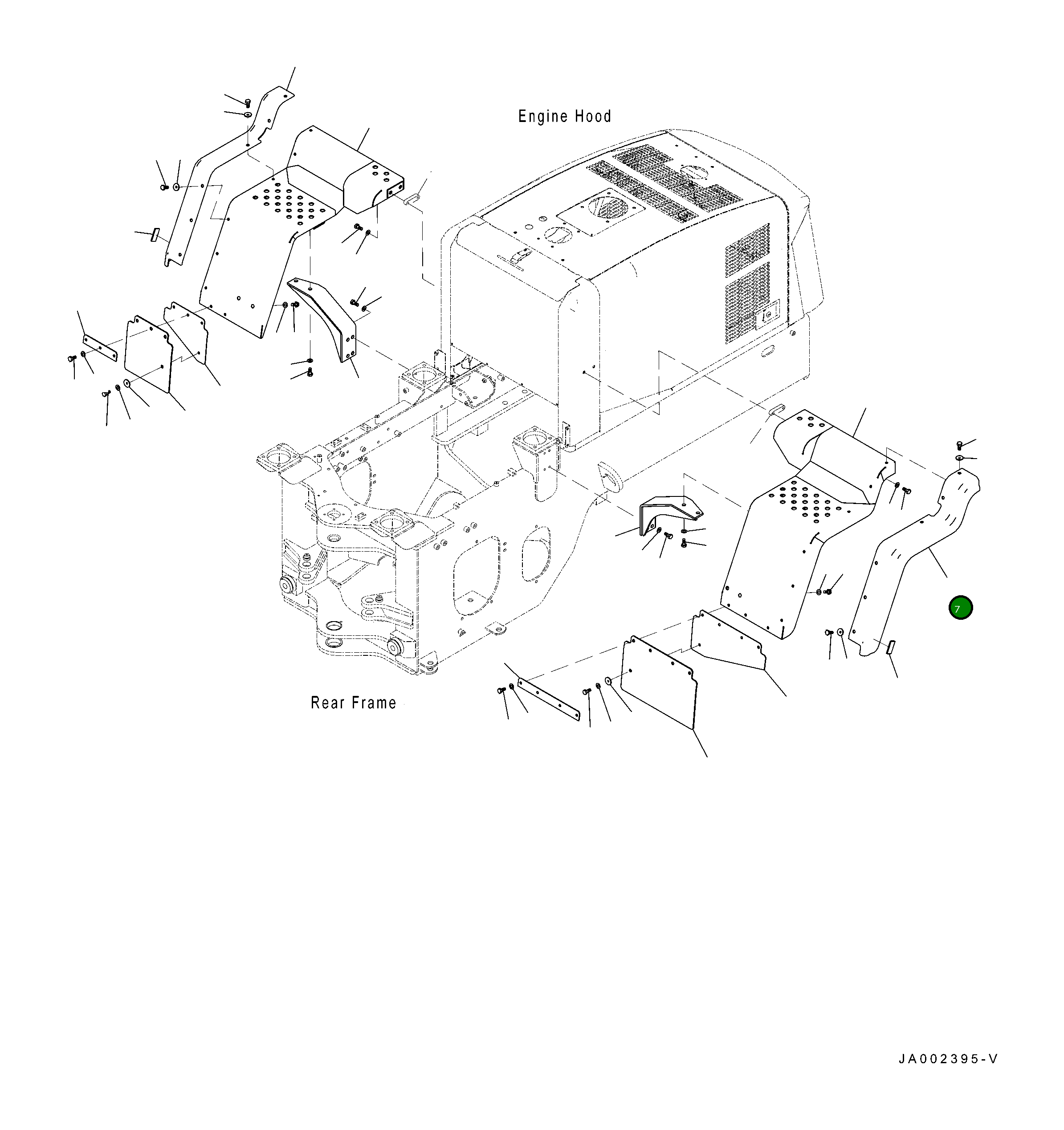 Крышка 417-54-41330  Komatsu