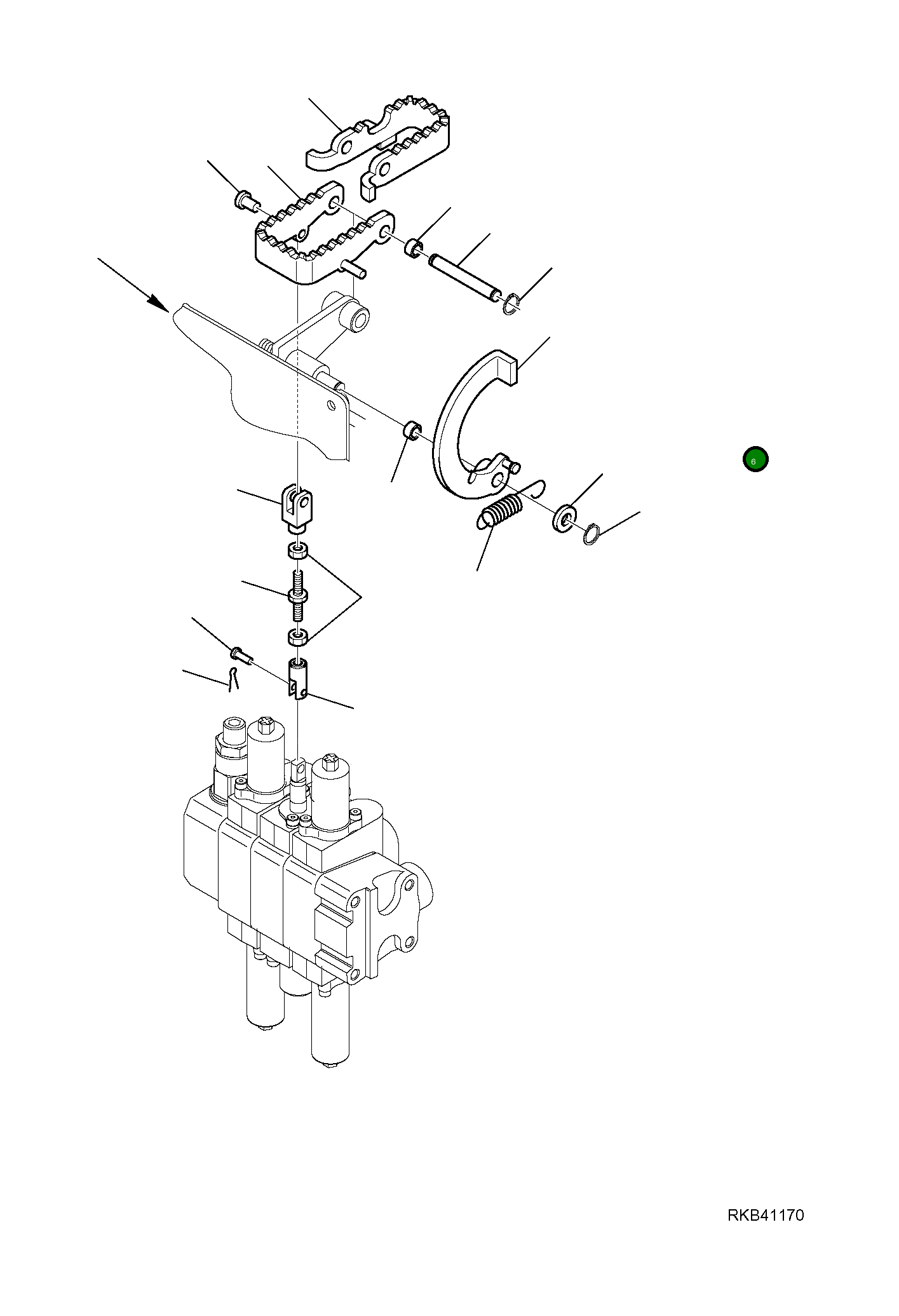 Рычаг 37D-970-1171 Komatsu