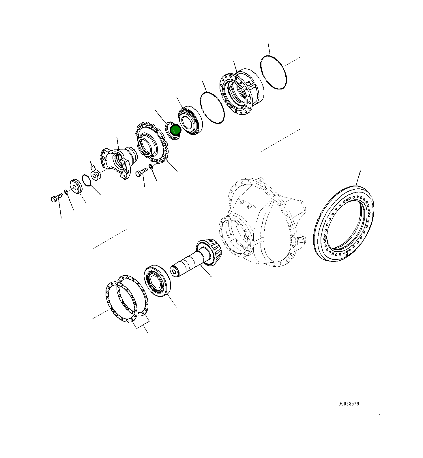 Подшипник 561-22-71821 Komatsu