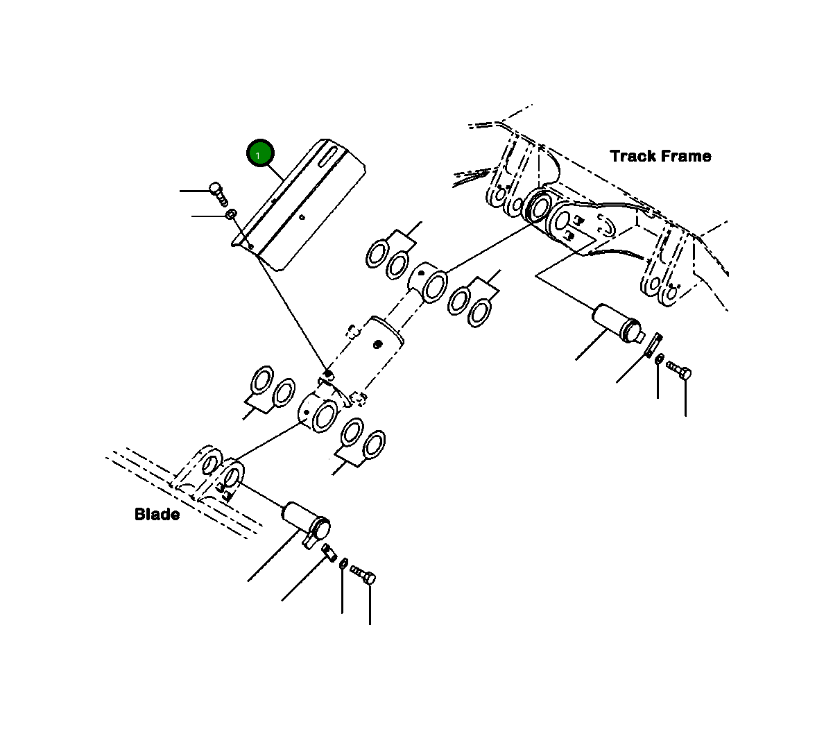 Крышка 22P-71-11130  Komatsu