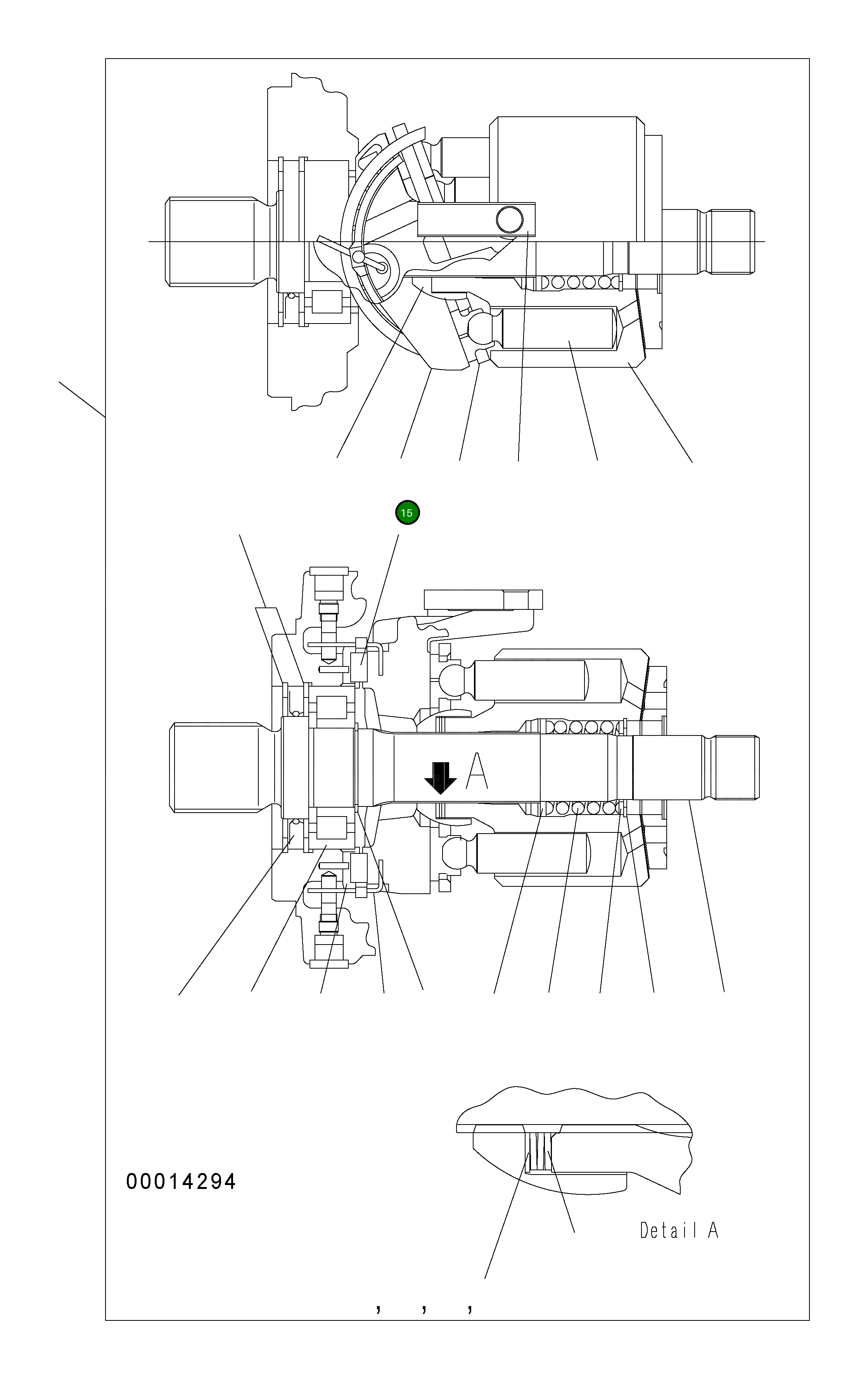 Подшипник UC1708301529 Komatsu