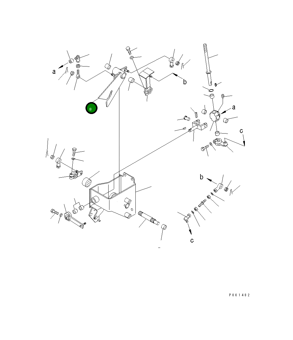 Рычаг 114-43-51321 Komatsu