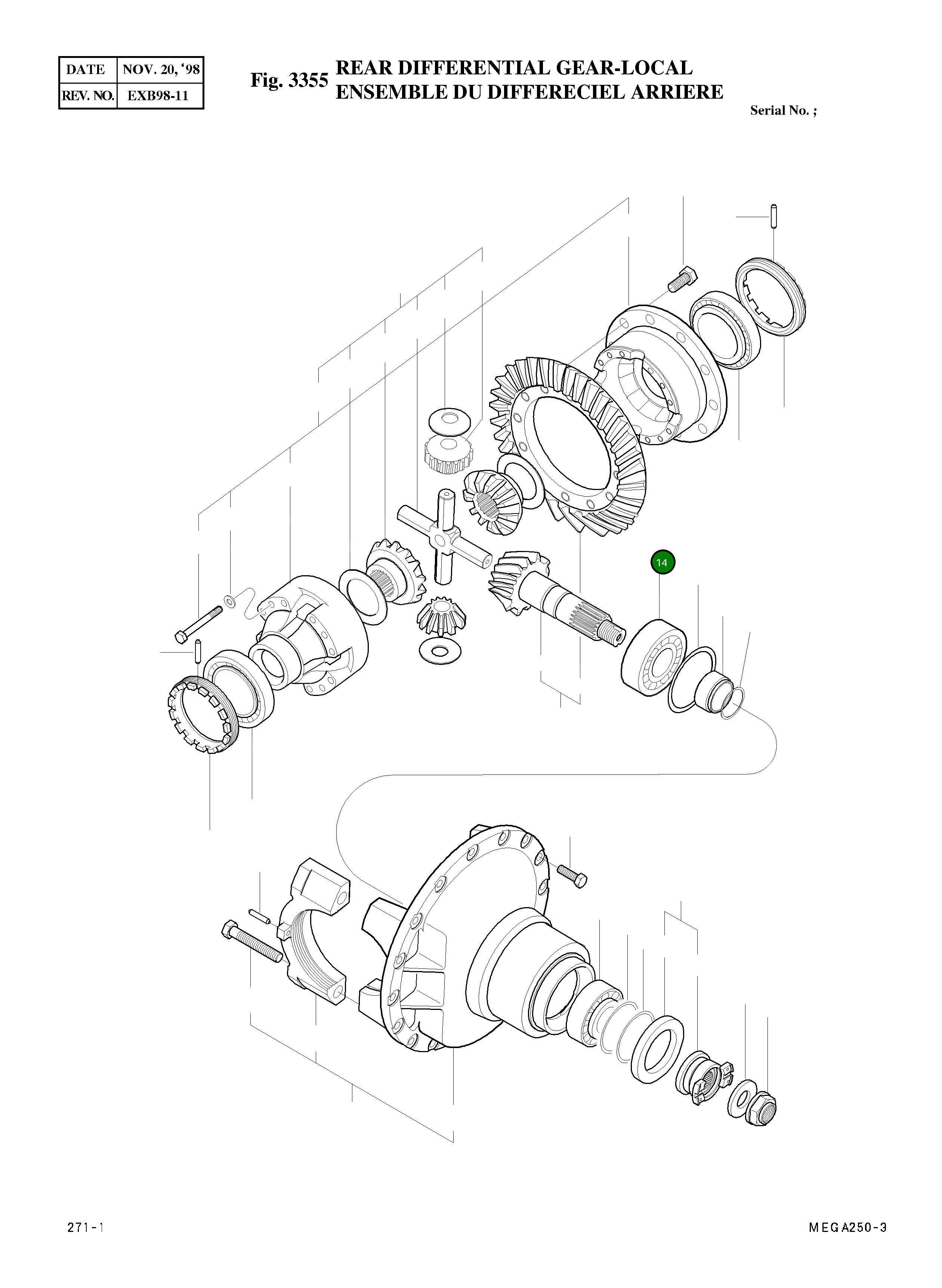 Подшипник 4109-7026 Komatsu