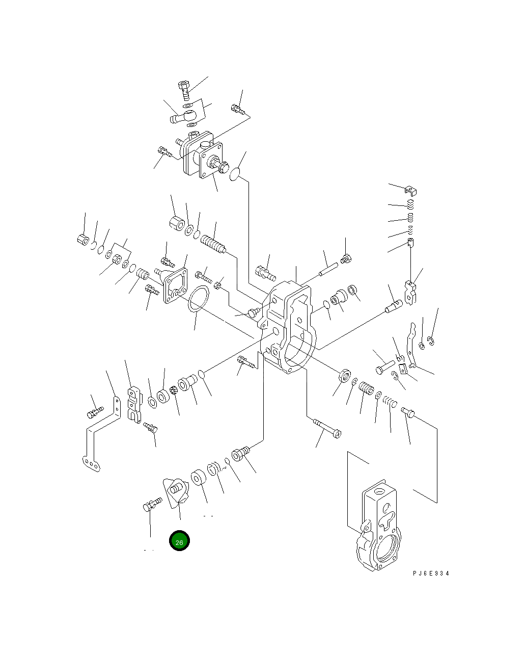 Рычаг ND091090-1370 Komatsu