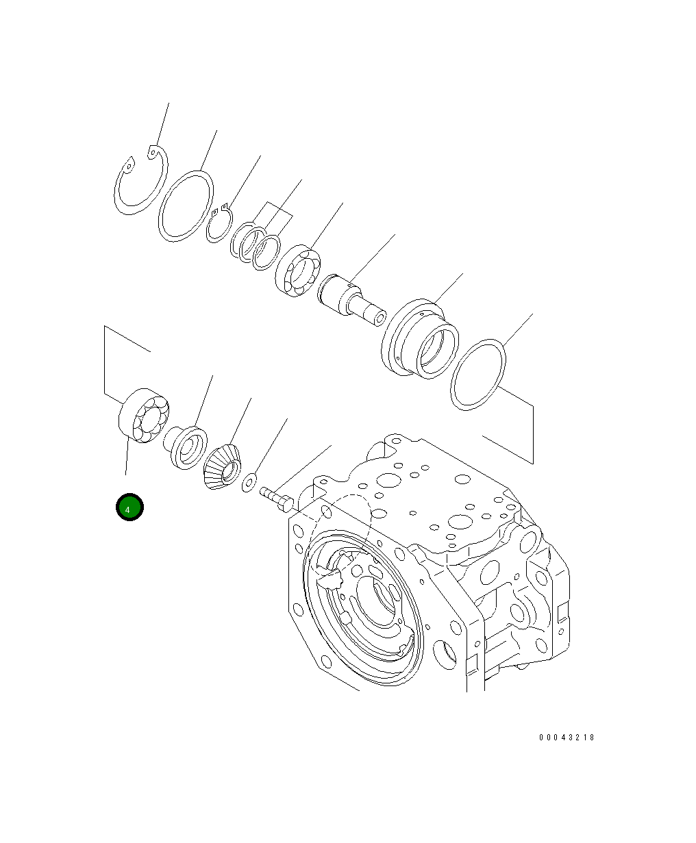 Подшипник 708-2K-12810 Komatsu