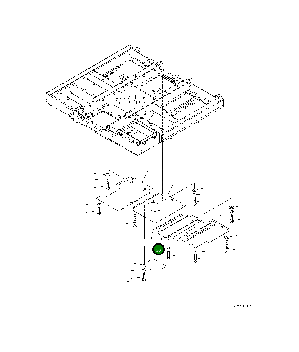 Крышка 8298-54-2190 Komatsu