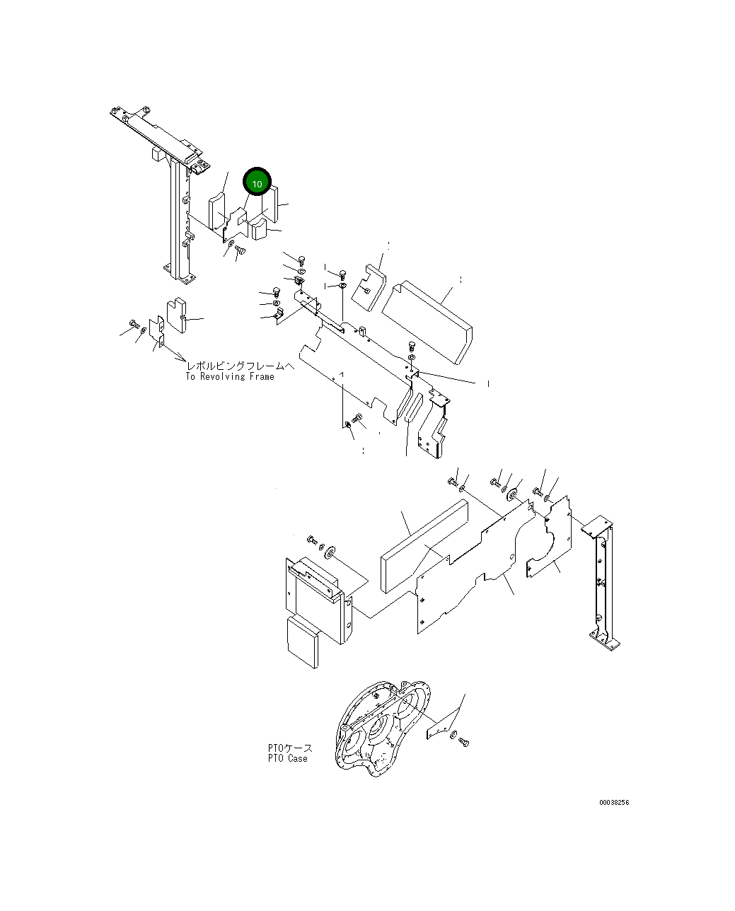 Крышка 21M-54-22152  Komatsu