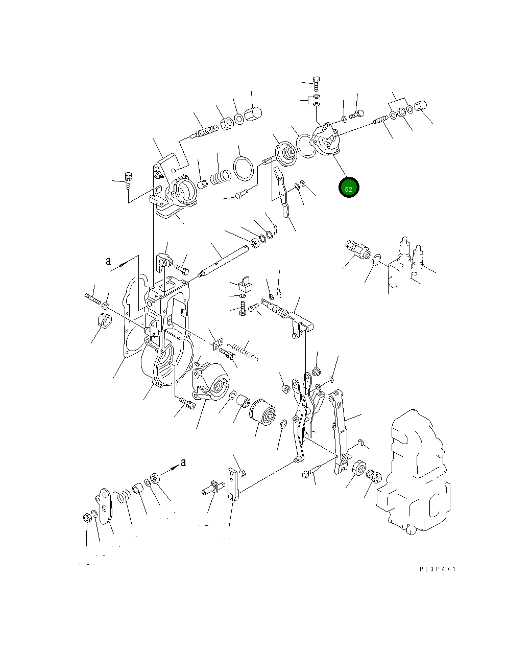Крышка DK154404-5200 Komatsu