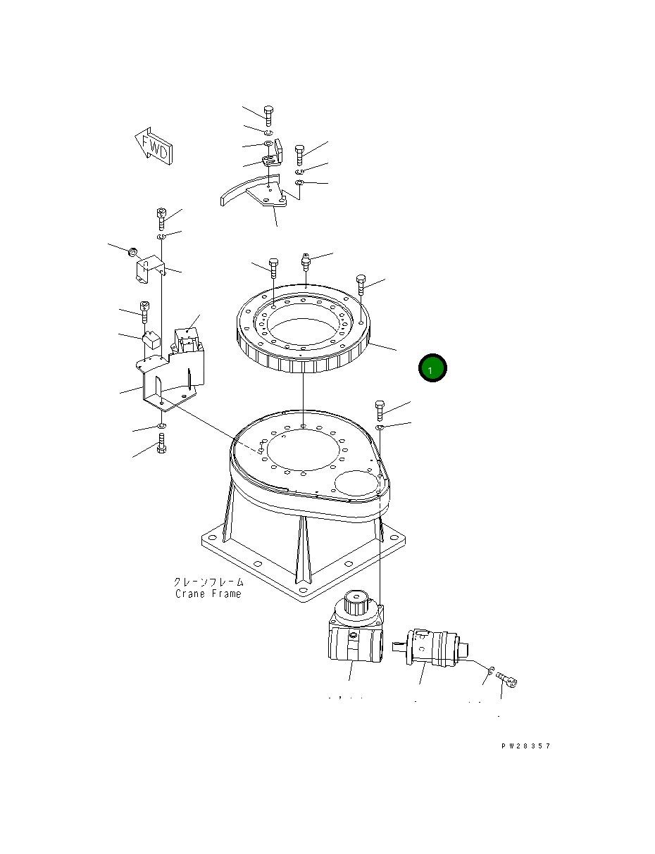 Подшипник MH301S18500000 Komatsu