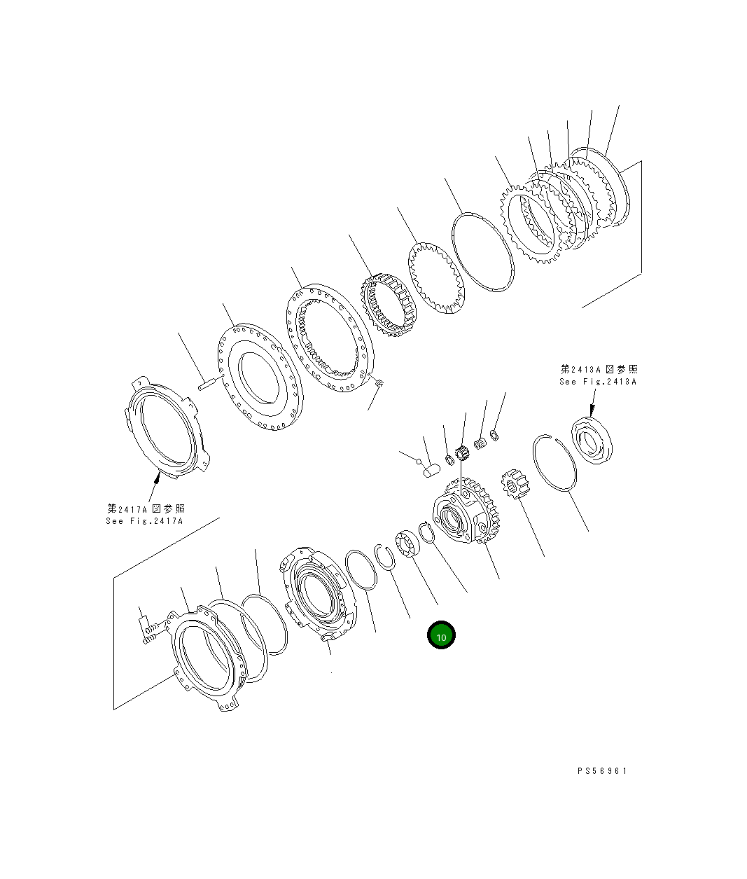 Подшипник 234-15-29310 Komatsu