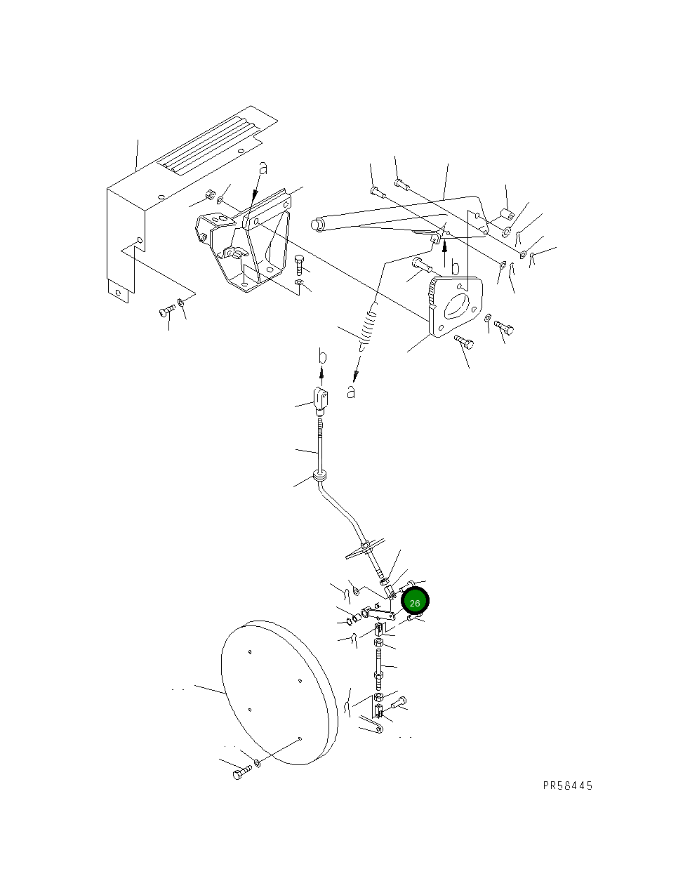 Рычаг 234-43-51580 Komatsu
