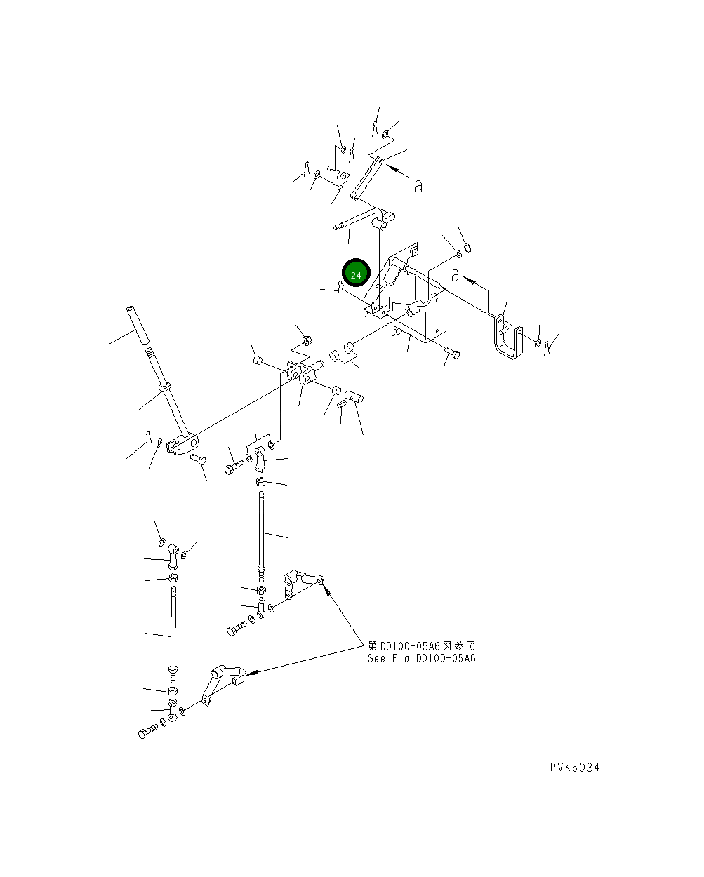 Рычаг 104-43-41260 Komatsu