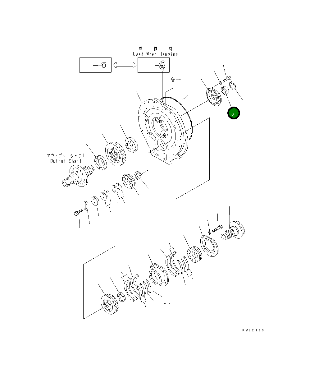 Подшипник 06000-22211 Komatsu