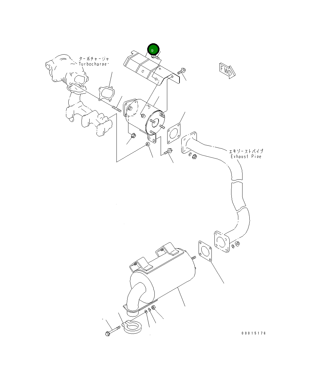 Крышка YM129012-13411 Komatsu