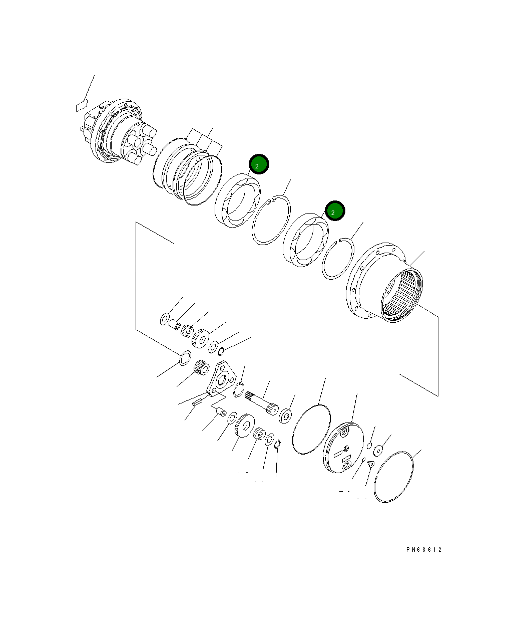 Подшипник FU130BA-16 Komatsu