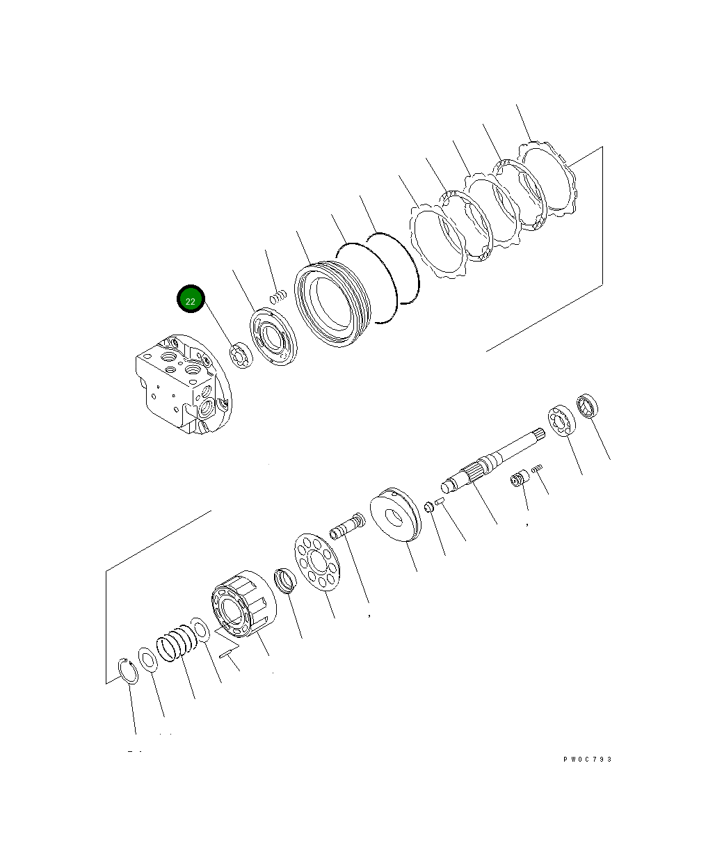 Подшипник 06000-06201 Komatsu