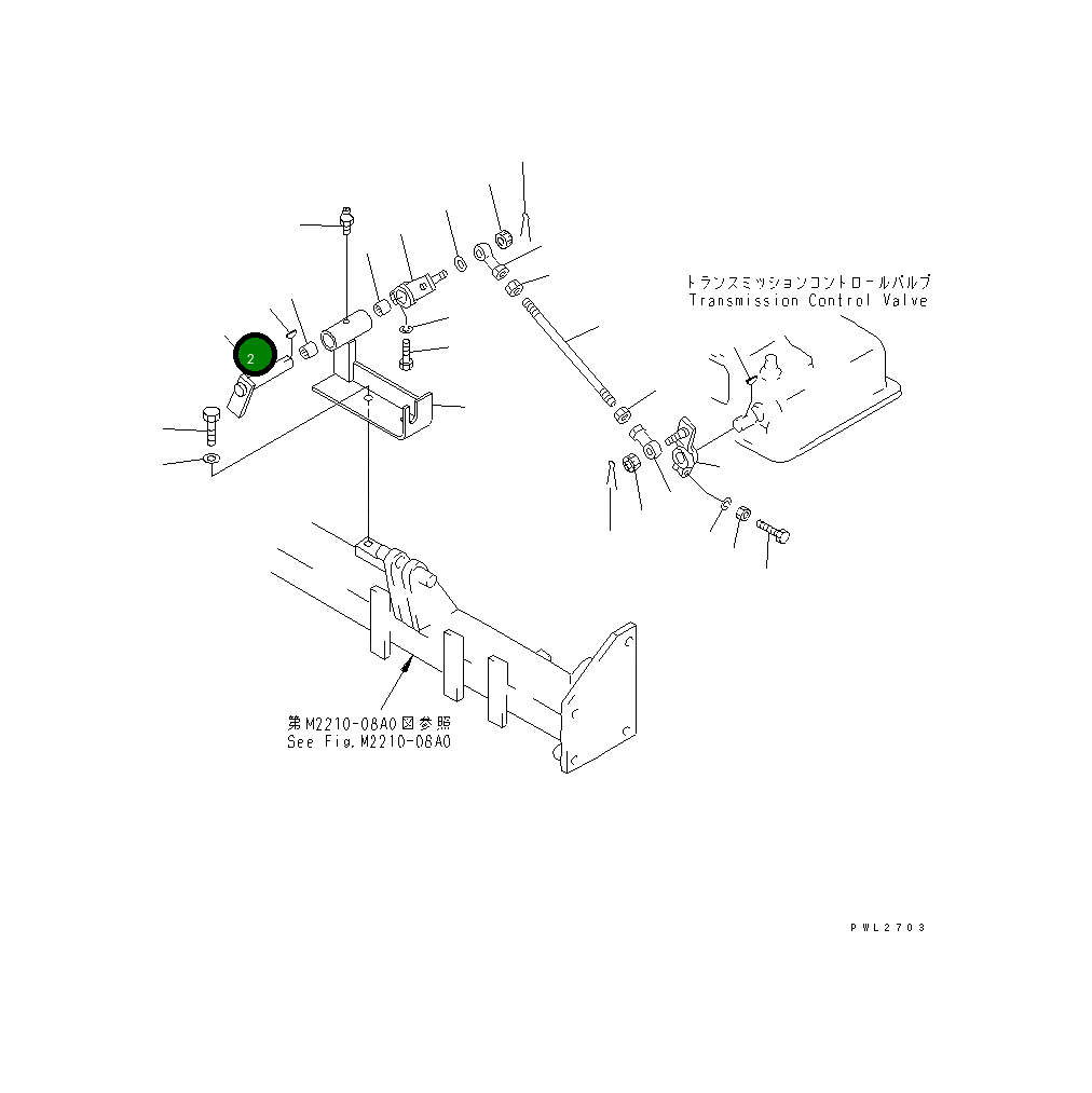 Рычаг 175-43-54320 Komatsu