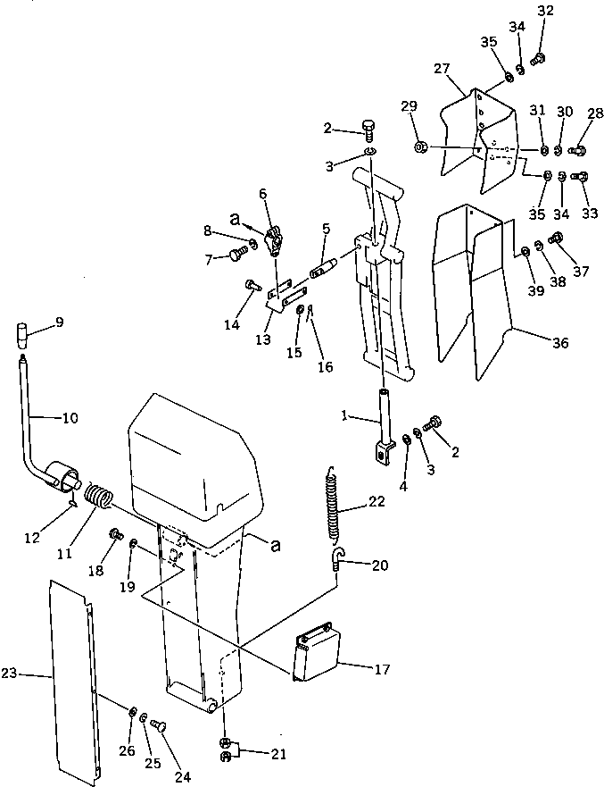 Крышка 233-43-27160  Komatsu