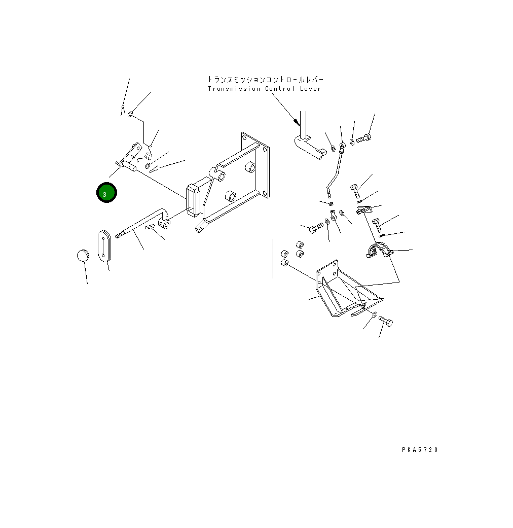 Рычаг 114-43-44351 Komatsu