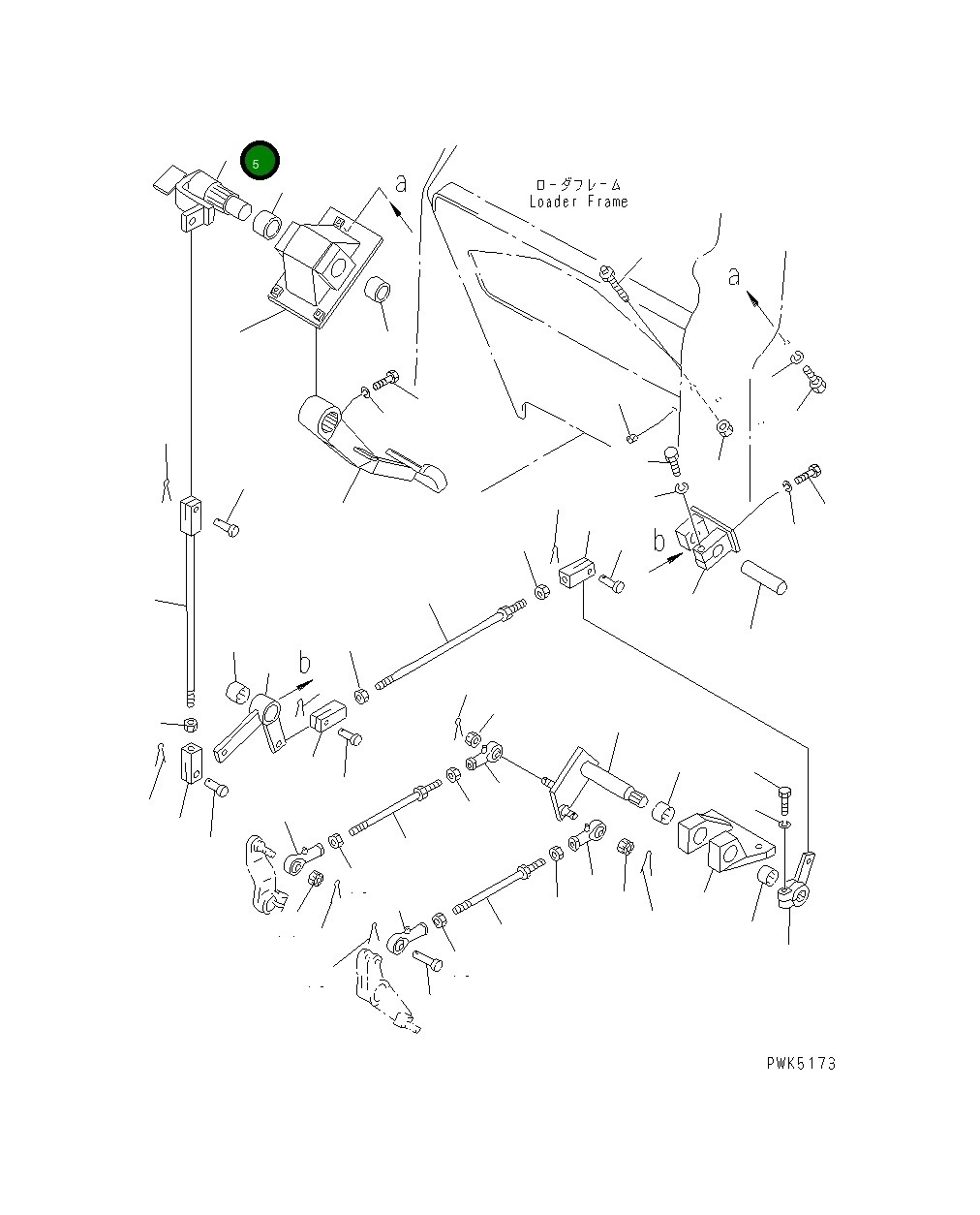 Рычаг 101-43-53130 Komatsu