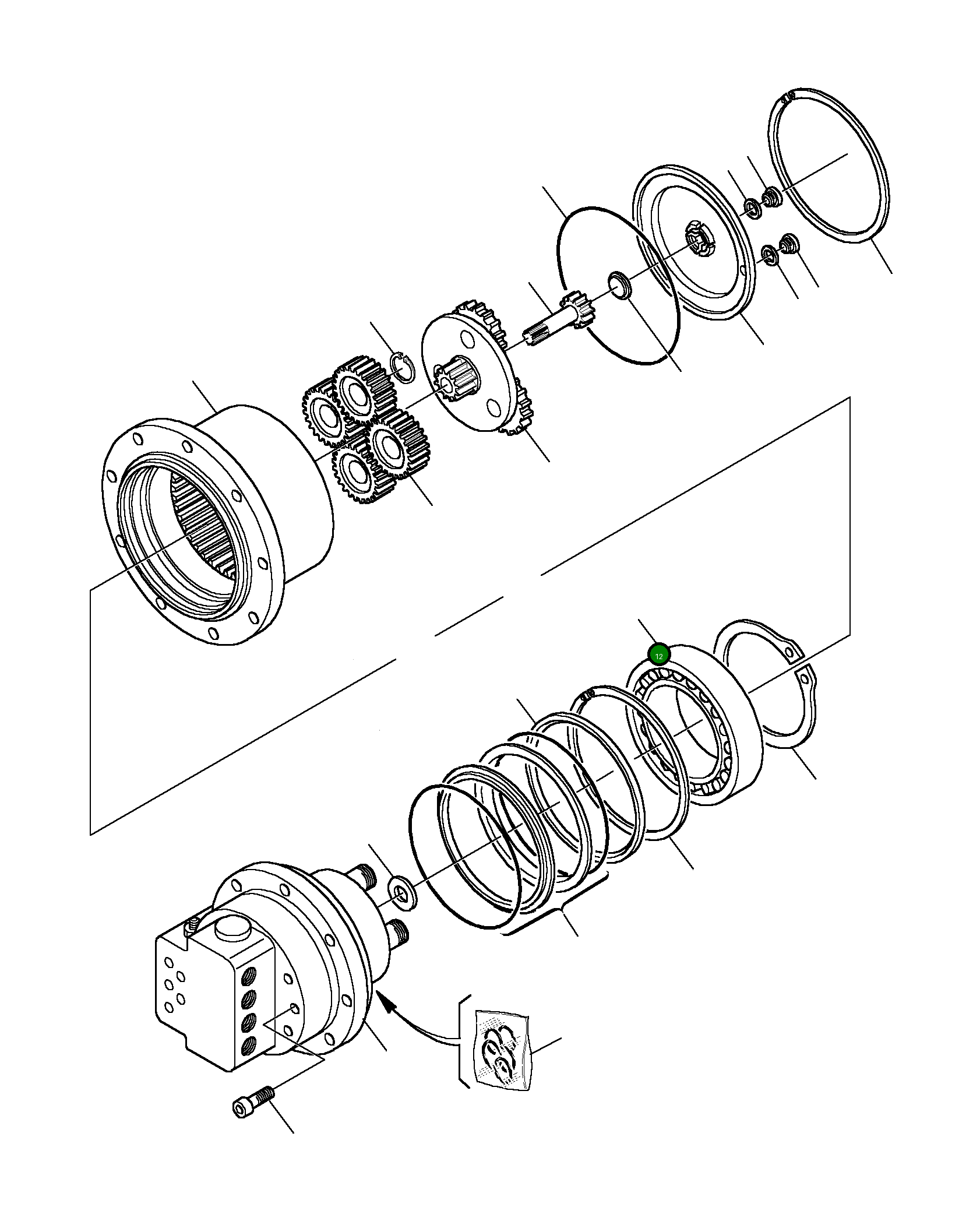 Подшипник 843200396  Komatsu