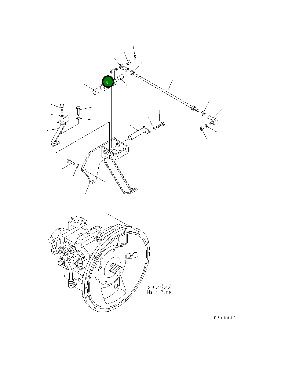 Рычаг 203-43-65121 Komatsu
