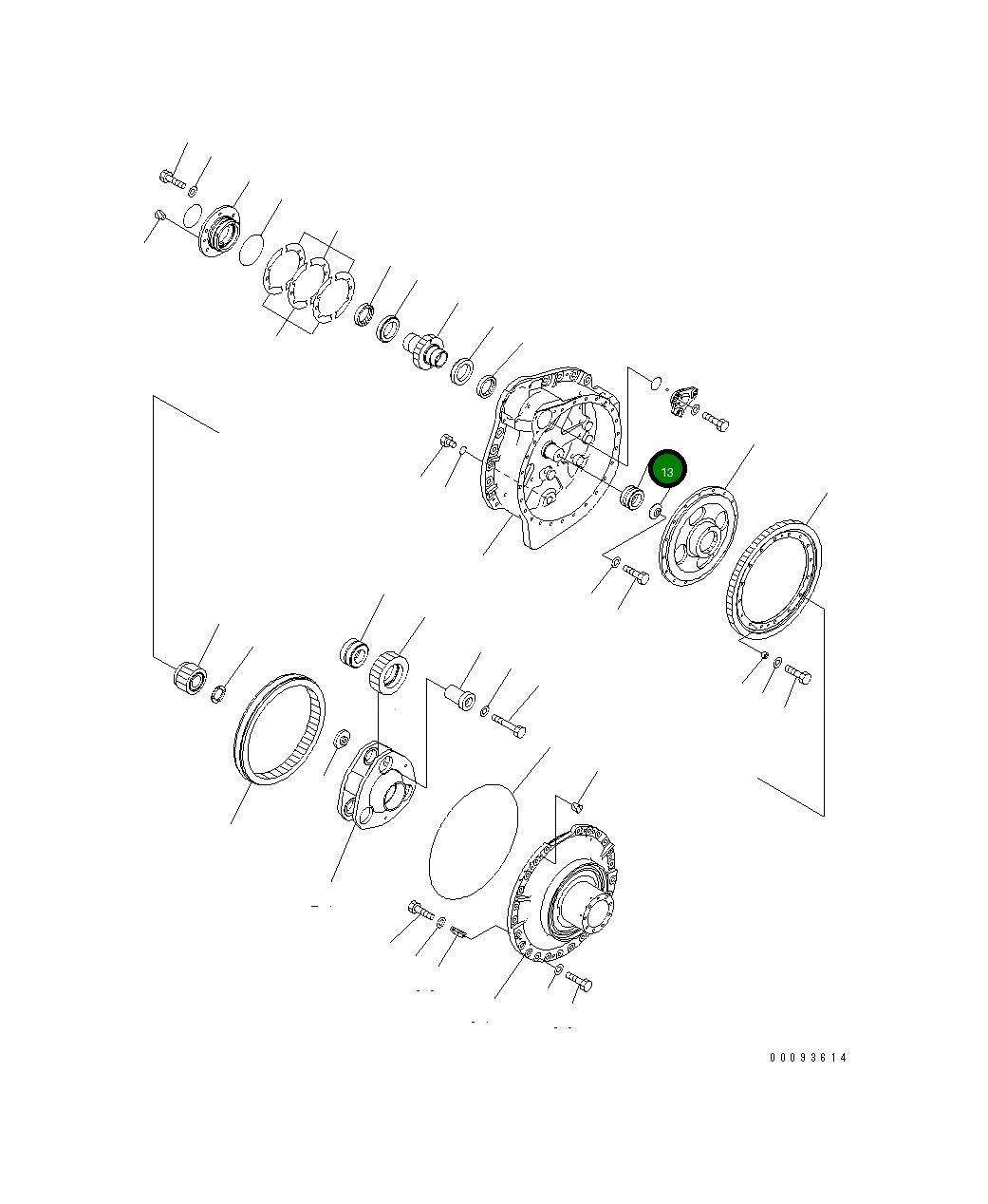 Подшипник 14X-09-51140 Komatsu