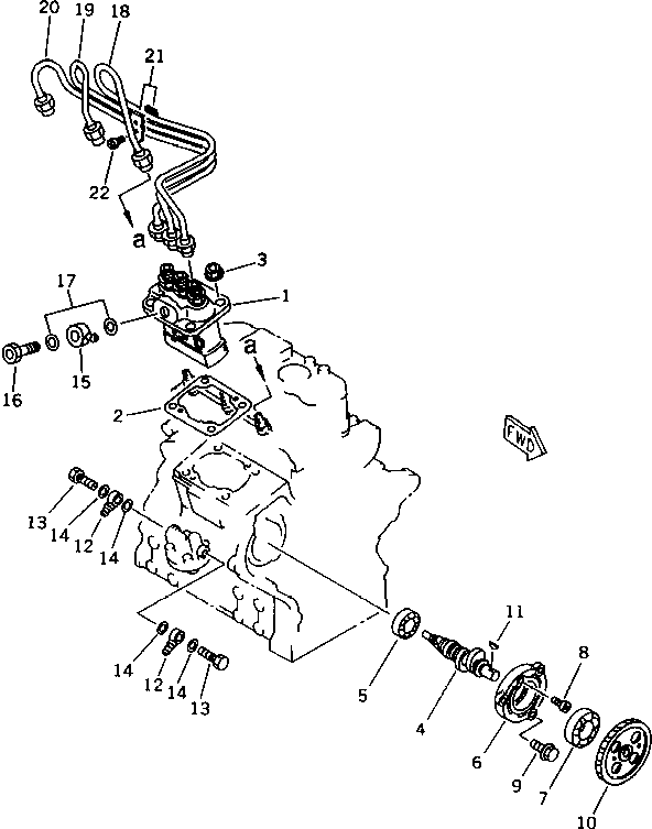 Подшипник YM119660-01821 Komatsu
