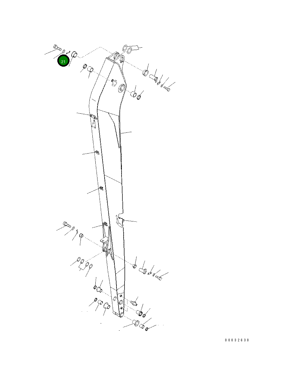 Крышка KV-C340-3161  Komatsu