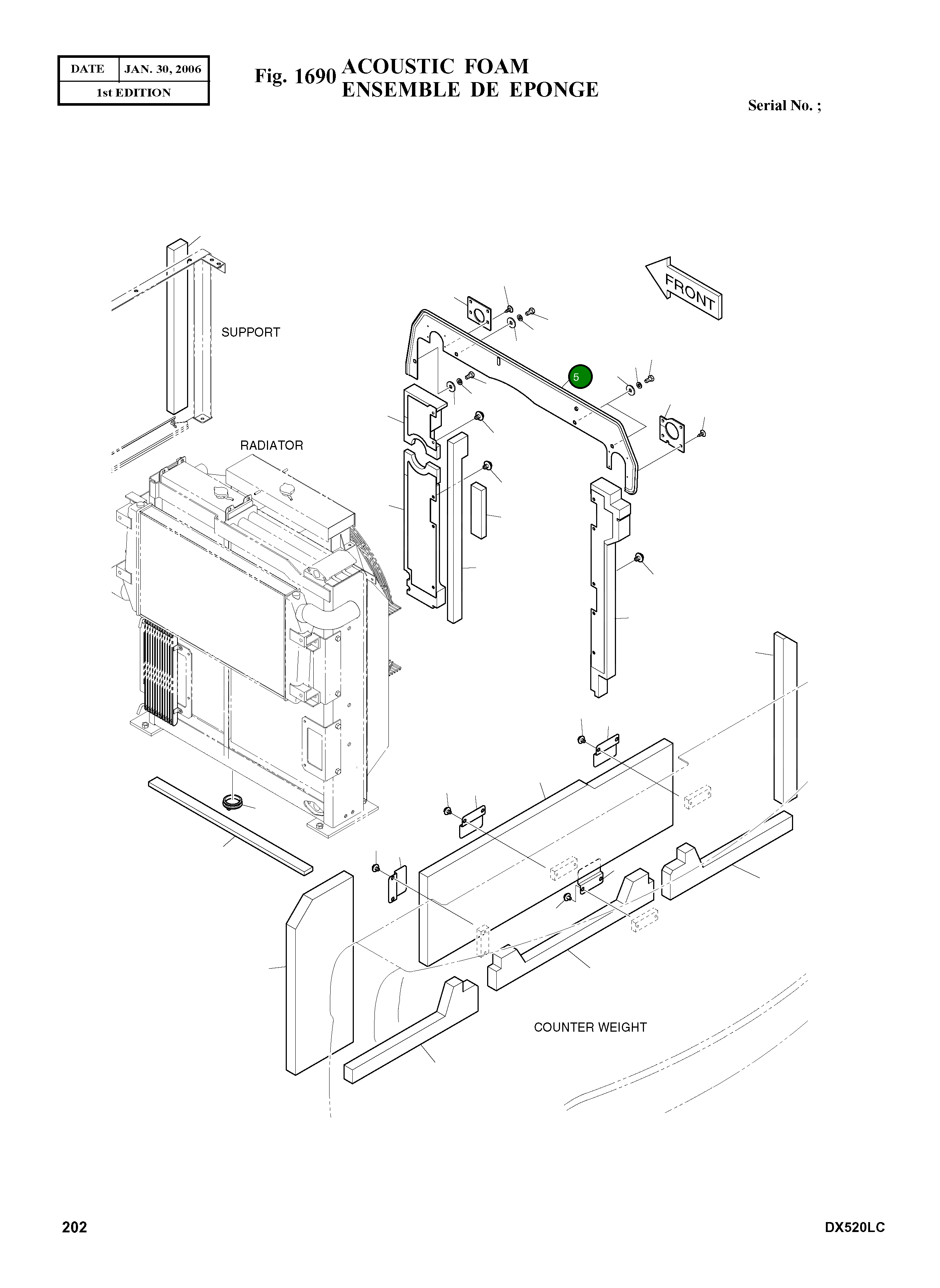 Крышка K1002672A Komatsu