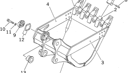 Крышка 208-70-34240 Komatsu
