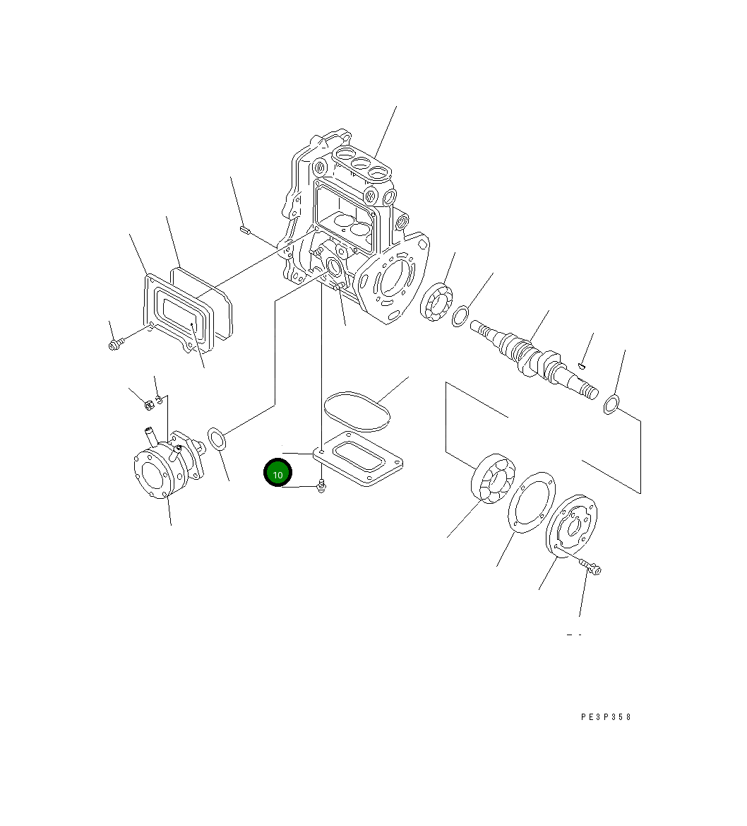 Крышка YM129155-51701  Komatsu